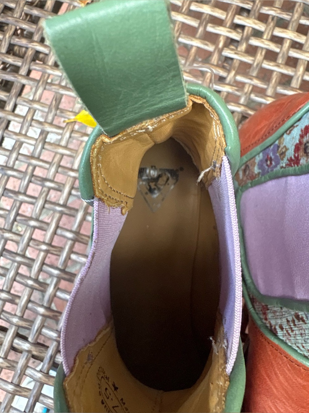 John Fluevog BIBLIO NORTON LAYERED CHELSEA BOOTS - Picture 9 of 15